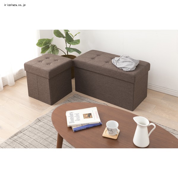 使わない時は畳めます イスにもなる収納ケース Gp