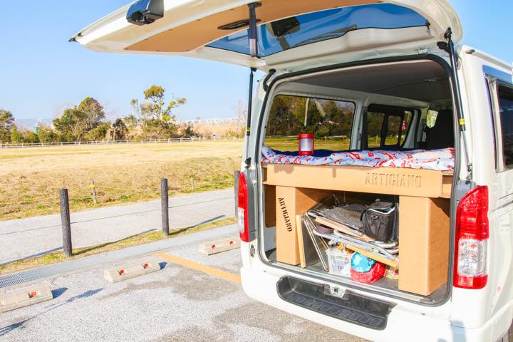 ハイエース用ダンボールベッドで車中泊は快適に 災害時にも役立ちます Gp Part 2