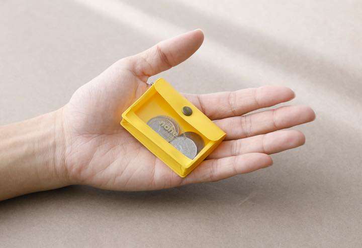 鍵や薬 小銭入れにピッタリ 中身が見えるキーチェーン付き小物入れ Gp