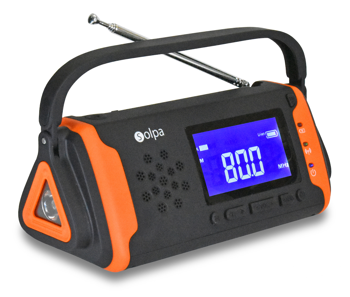 1台5役の万能ラジオ 手回しだからいつでもどこでも使えます Gp