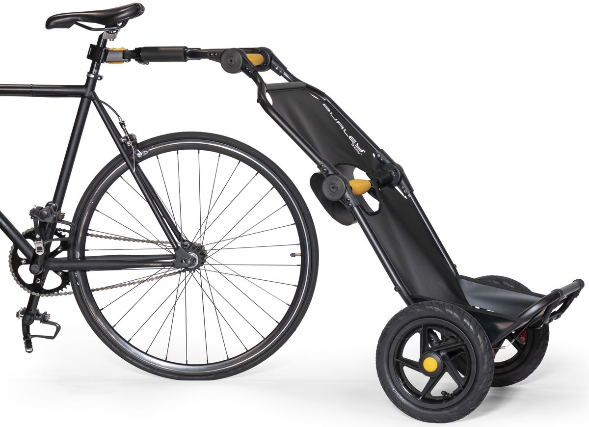 前カゴに乗らない荷物は単独でも使えるサイクルトレーラーにおまかせ Gp