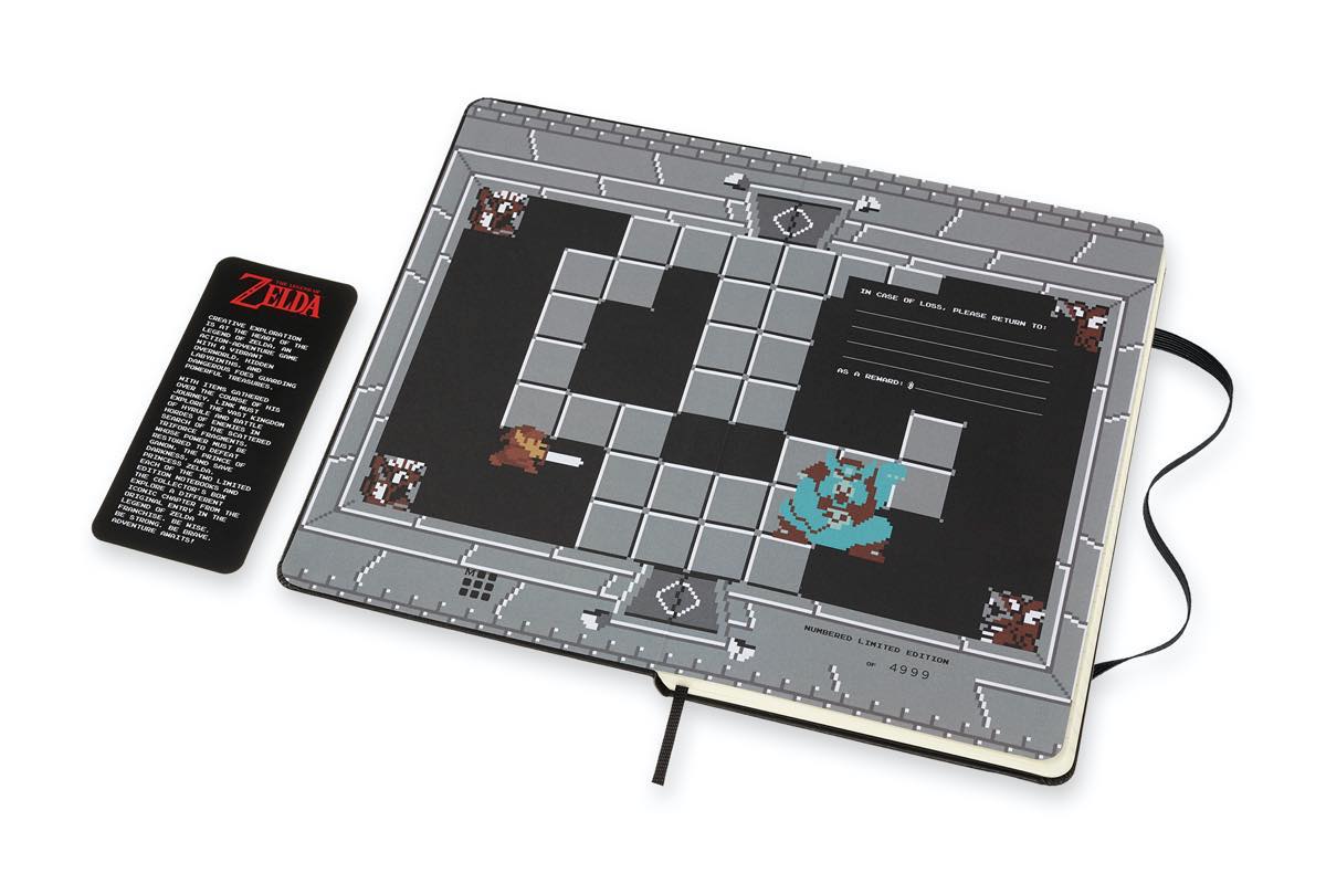 ドット絵のリンクは表紙裏にも ゼルダコラボの限定モレスキンが登場 Gp Part 2
