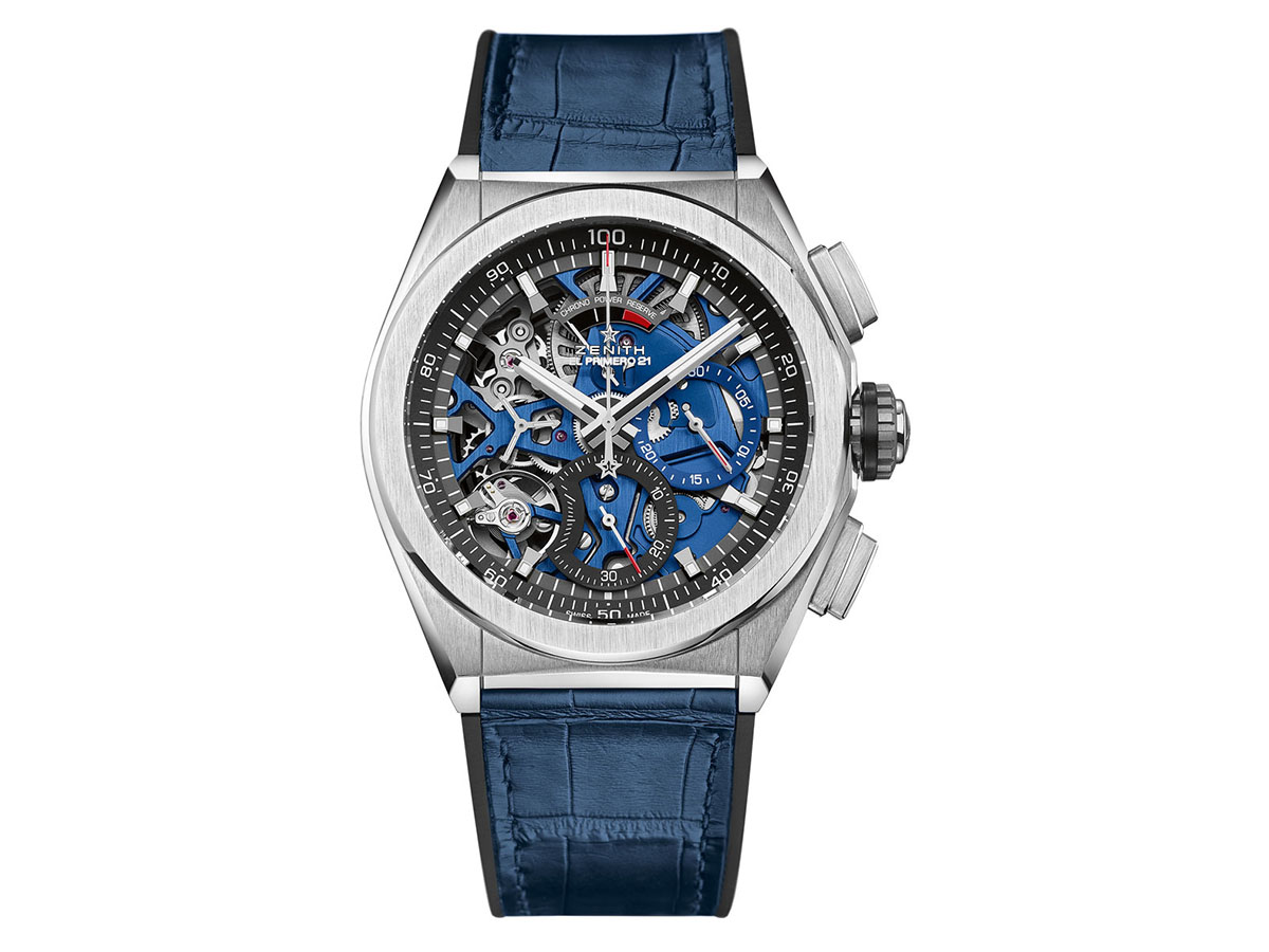 機械式時計で1 100秒計測を実現した ゼニス デファイ エル プリメロ21 ブルー Gp