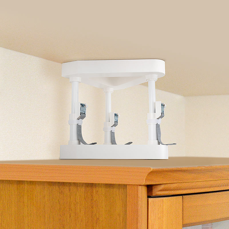 震度6強にも耐える3面突っ張り棒で家具の転倒を防ごう Gp