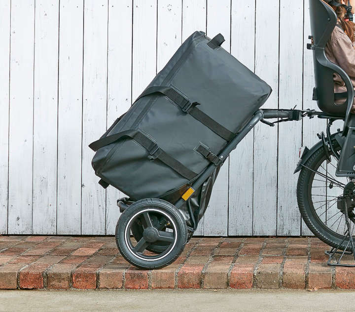 子ども乗せ自転車でも大荷物が運べる 家族のためのサイクルトレーラー Gp