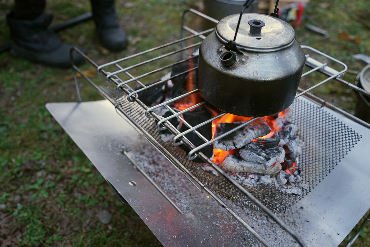 焚火台 ステンレス 大型 電気温水器等のタンクから作成