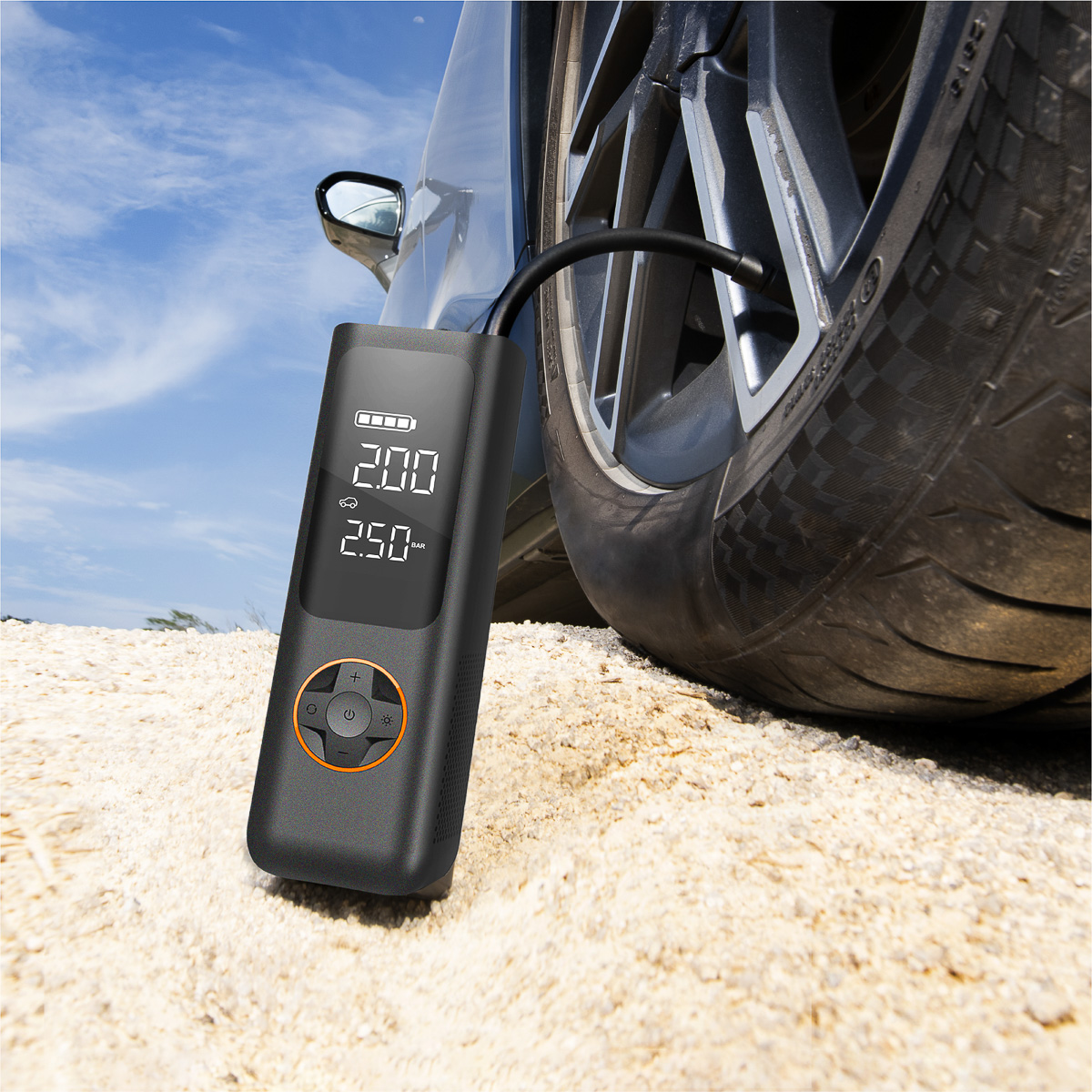 クルマのタイヤがあっという間にパンパンに パワフルなコードレス空気入れが登場 Gp